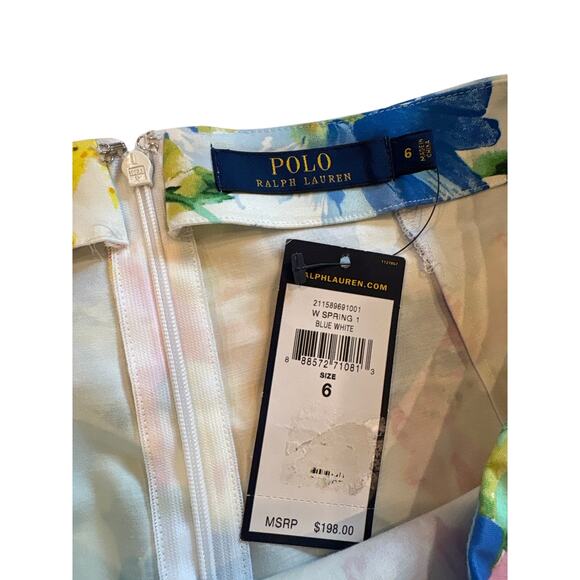 Polo Ralph Lauren Skirt Womens Size 6 Floral Pencil Straight Zip Back Stretch - Picture 3 of 8